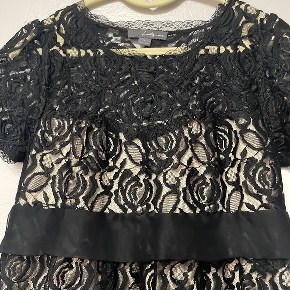 Pretty lace dress. Off white lining. Size small - Picture 2 of 5